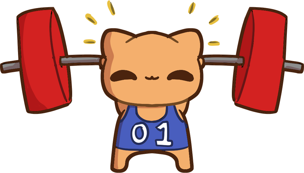 Weightlifting Cat