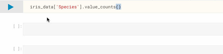 Dataframe value counts method